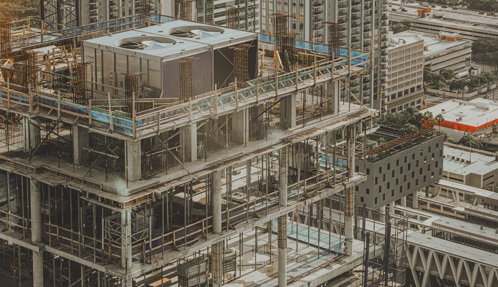 Masa edificada de un proyecto inmobiliario